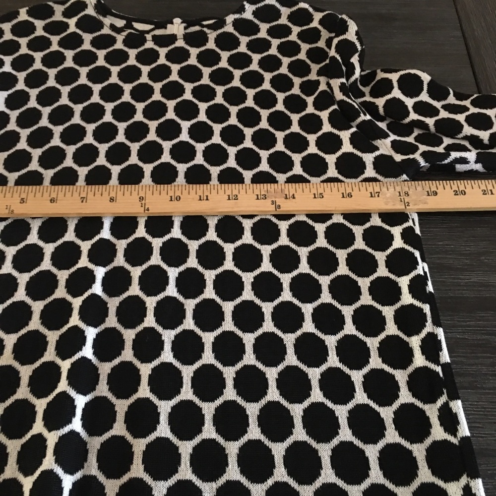 St. John collection black/white midi dress size P - Picture 15 of 16